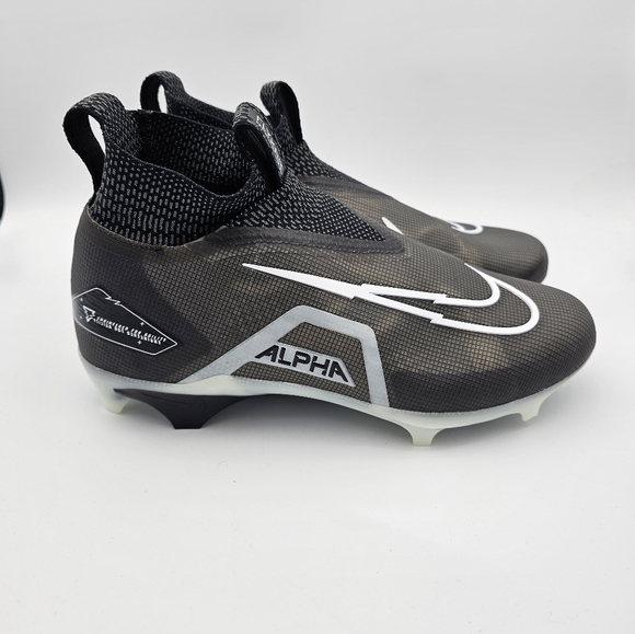Nike Alpha Menace Elite 3 'Black Iron Grey' Football Cleats Mens Size 9.5
